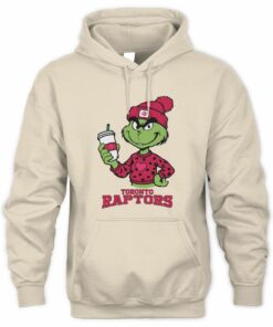 Toronto Raptors Grinch Christmas Coffee Heart Basketball Holiday Hoodie