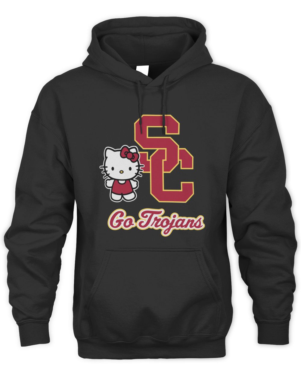 USC Trojans Women’s Hello Kitty Mascot Black Hoodie