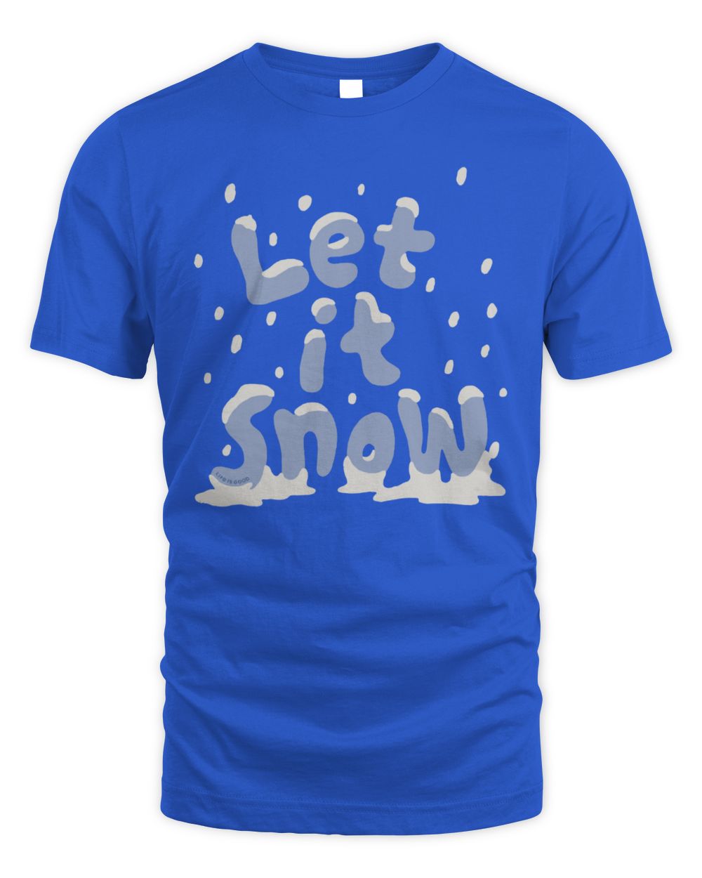 Life Is Good Shop Men's Let it Snow Stack Long Sleeve Crusher T Shirt