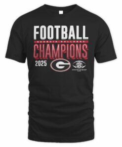 Official Georgia Bulldogs 2025 SEC Football Champions T-Shirt
