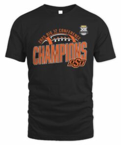 Oklahoma State Cowboys 2025 Big 12 Football Champions Locker Room T-Shirt