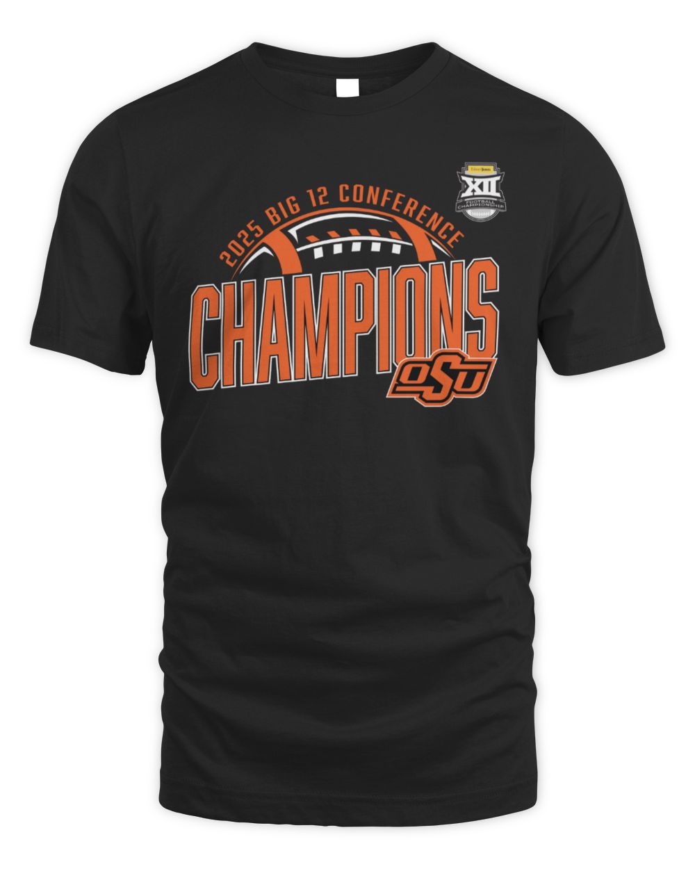 Oklahoma State Cowboys 2025 Big 12 Football Champions Locker Room T-Shirt