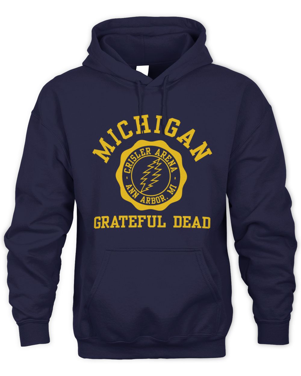 Class Trip Shop Michigan x Grateful Dead Venue Navy Official Hoodie
