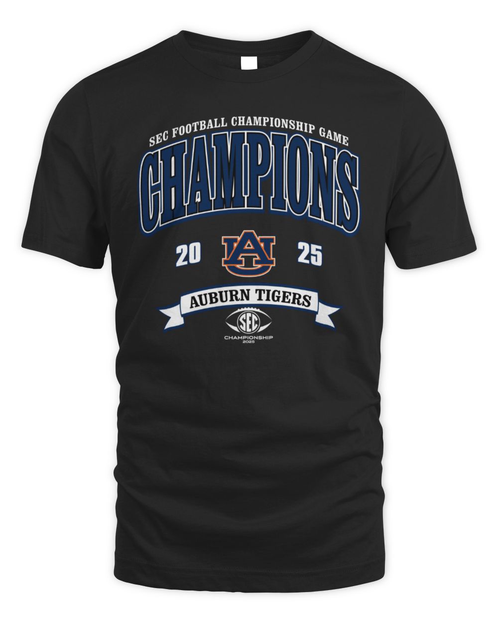 Auburn Tigers 2025 SEC Football Championship Game Champions T-Shirt