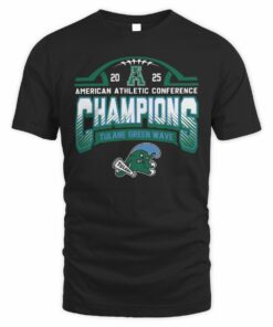 Tulane Green Wave AAC Football Champions 2025 American Athletic Conference T-Shirt
