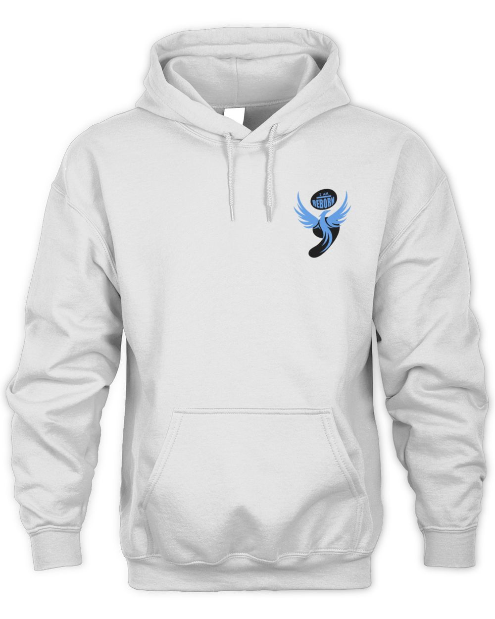 Stay Tuned Merch REBORN blu phoenix Official White Hoodie