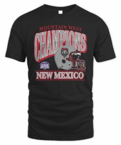 New Mexico Lobos Helmet 2025 Mountain West Football Champions T-Shirt