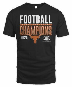 Official Texas Longhorns 2025 SEC Football Champions T-Shirt