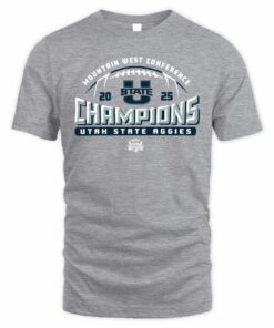 Mountain West Conference Champions 2025 Utah State Aggies Football T Shirt