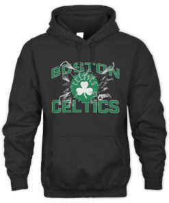 NBA Shop Boston Celtics Shattered Black Official Hoodie