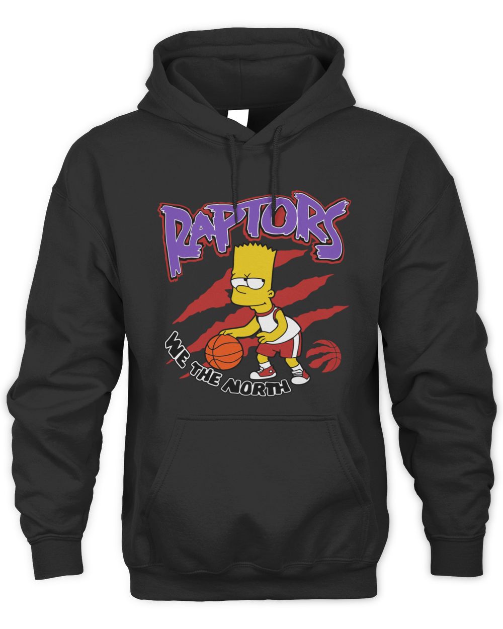 Toronto Raptors The Simpsons Bart We The North Player Hoodie