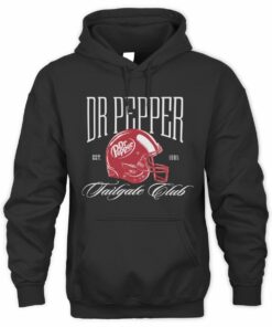 Dr Pepper Shirt Tailgate Club Black Hoodie