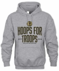 Hoops For Troops Dallas Mavericks Team Spirit Basketball Hoodie