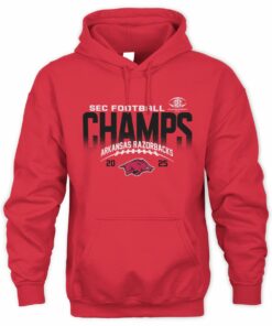 NCAA Shop Arkansas Razorbacks 2025 SEC Football Champs Graphic Hoodie