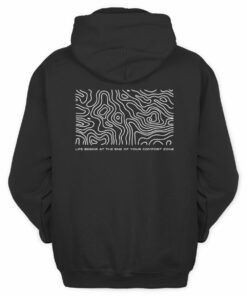 Seek Discomfort Merch D Worldwide LS Black Hoodie