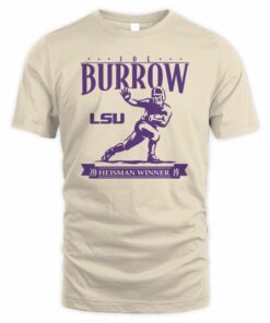 LSU Football Joe Burrow Heisman Trophy T-Shirt