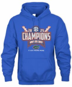 Florida SEC 2025 Women's Cross Country Champions Locker Room Hoodie