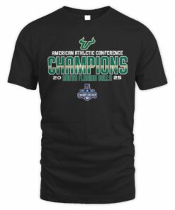 South Florida Bulls 2025 AAC Football Champions Official Locker Room T-Shirt