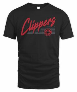 NBA Shop LA Clippers Color Block Slant Quick Strike T-Shirt Black