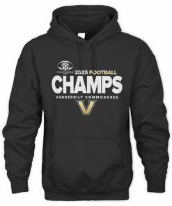 SEC Champs 2025 Vanderbilt Commodores Football Logo Sweatshirt Hoodie
