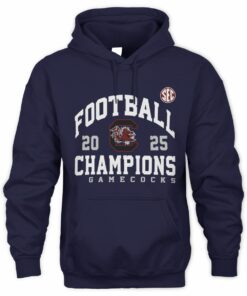 South Carolina Gamecocks 2025 SEC Champions Football Graphic Hoodie