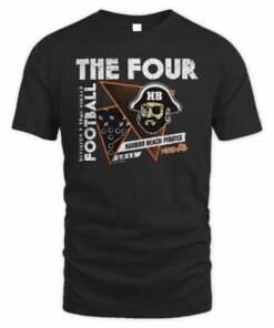 Official 2025 MHSAA Football D8 The Four Harbor Beach Pirates T-Shirt