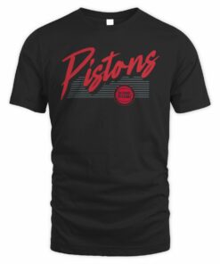 NBA Shop Detroit Pistons Color Block Slant Quick Strike T-Shirt