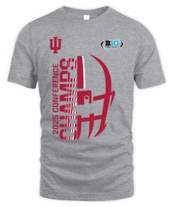 Big Ten Championship Shop Indiana Hoosiers Grey Adidas Big Ten Football Champions T Shirt