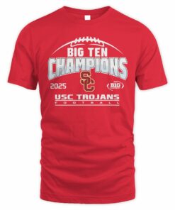 USC Trojans Football 2025 Big Ten Champions College Team T-Shirt
