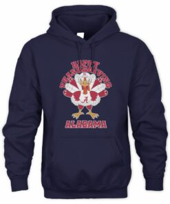 Alabama Crimson Tide Turkey Helmet Happy Thanksgiving Hoodie
