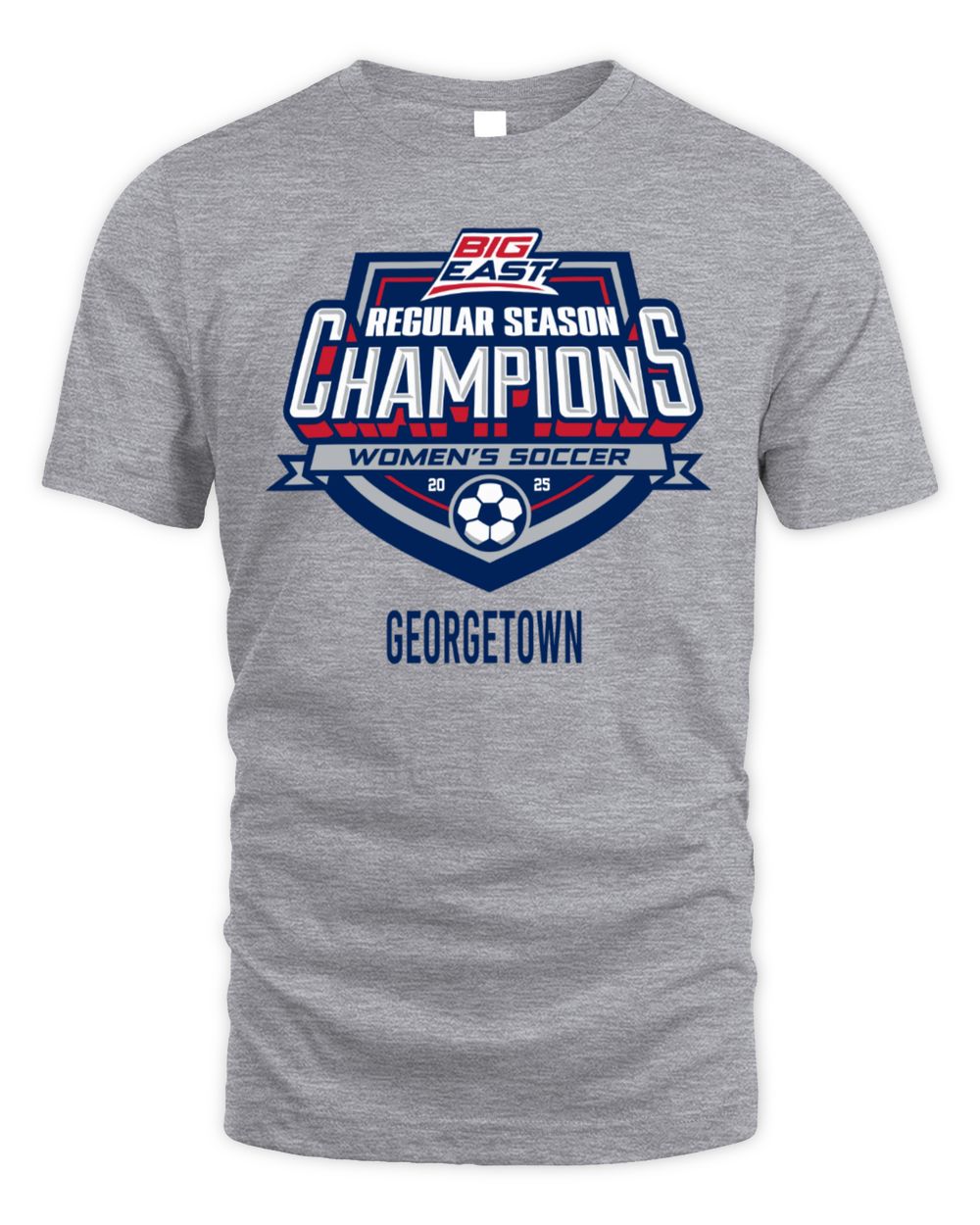 Georgetown Big East 2025 Women’s Soccer Regular Season Champions T-Shirt
