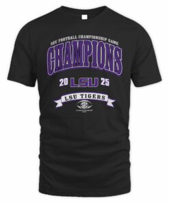 LSU Tigers 2025 SEC Football Championship Game Champions T-Shirt