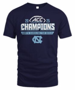 North Carolina Tar Heels 2025 ACC Football Conference Champions Locker Room T-Shirt