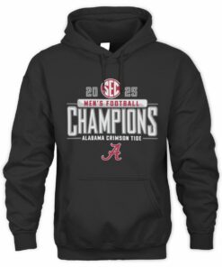 SEC Football Champions 2025 Alabama Crimson Tide Logo Hoodie