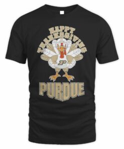 Purdue Boilermakers Happy Thanksgiving Turkey T-Shirt