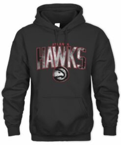 NBA Shop Atlanta Hawks Arch Smoke Black Official Hoodie