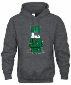 Eastern Michigan Eagles Snoopy House Christmas Lights Hoodie