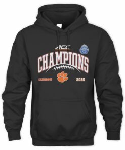 Clemson Tigers ACC Champions 2025 NCAA College Football Hoodie