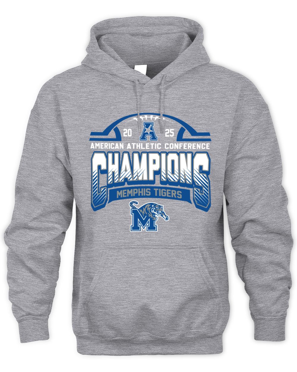 Memphis Tigers 2025 Football AAC Champions Conference Hoodie
