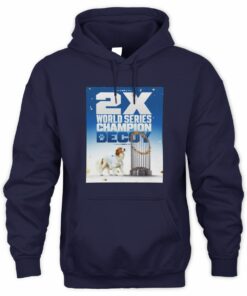 Dodgers Dog Mascot Two Time World Series Champions Hoodie
