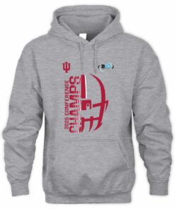 Big Ten Championship T Shirt Indiana Hoosiers Grey Adidas Big Ten Football Champions Hoodie