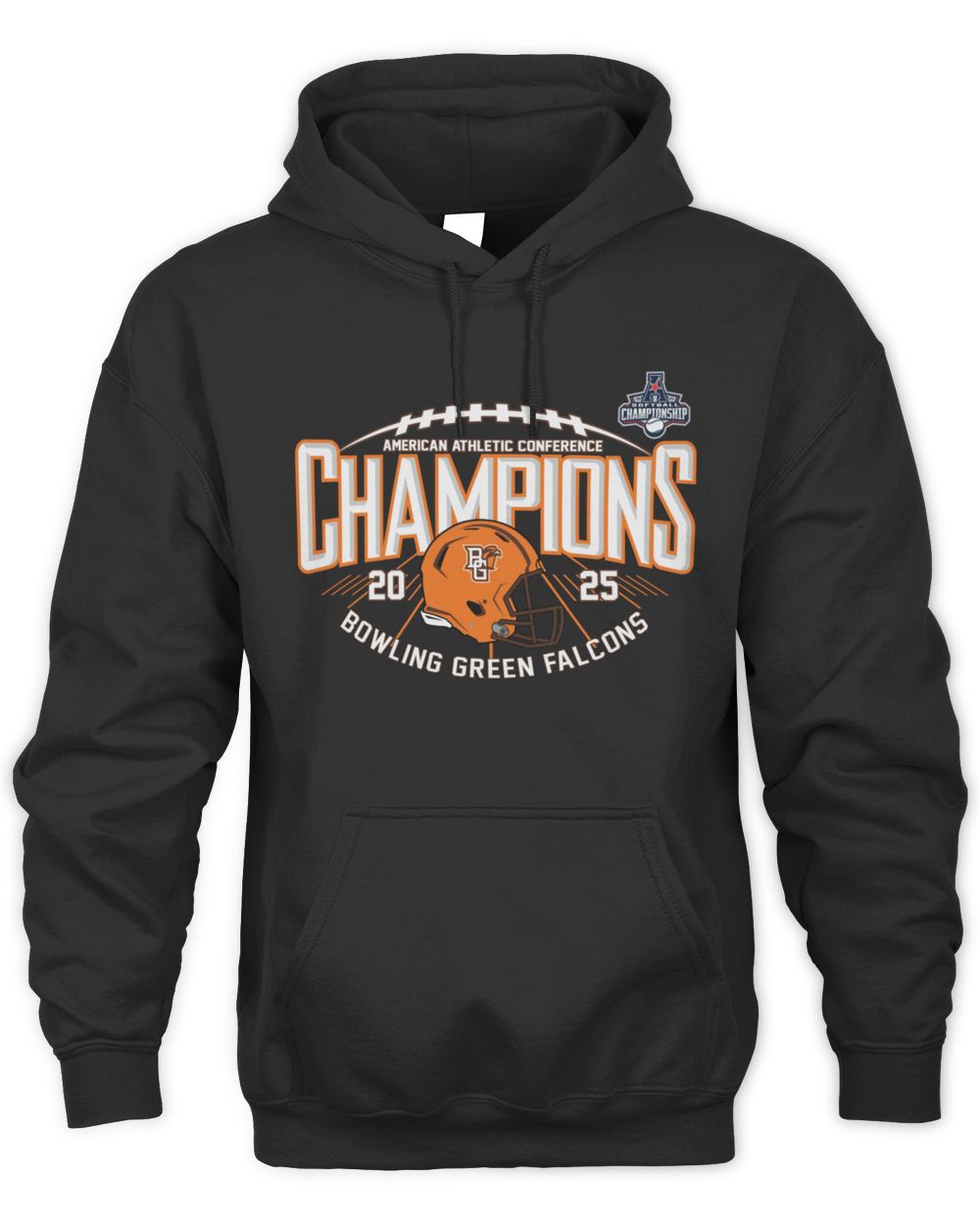 American Athletic Conference Champions Bowling Green Falcons 2025 Football Helmet Hoodie