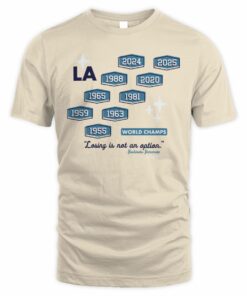 Los Angeles Dodgers Nine-Time World Champs Years T-Shirt