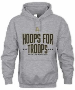 Hoops For Troops Houston Rockets Team Spirit Basketball Hoodie