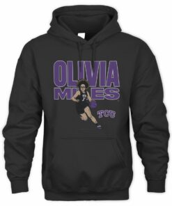 Horned Frogs Olivia Miles 2025 Basketball Name Pose Hoodie