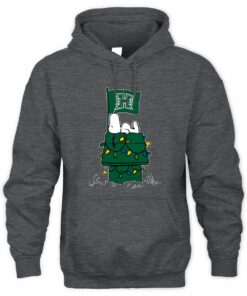 Hawai'i Rainbow Warriors Snoopy House Christmas Lights Hoodie