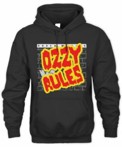 Ozzy Osbourne Merch Another Pr*ck in the Wall Black Hoodie