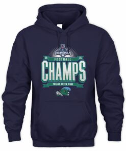 American Athletic Conference Football Champions 2025 Tulane Green Wave Hoodie