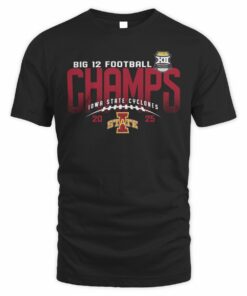 Iowa State Cyclones Conference Title 2025 Big 12 Champions T-Shirt