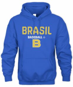 Brazil Baseball Royal 2026 World Baseball Classic Authentic Collection Therma Hoodie